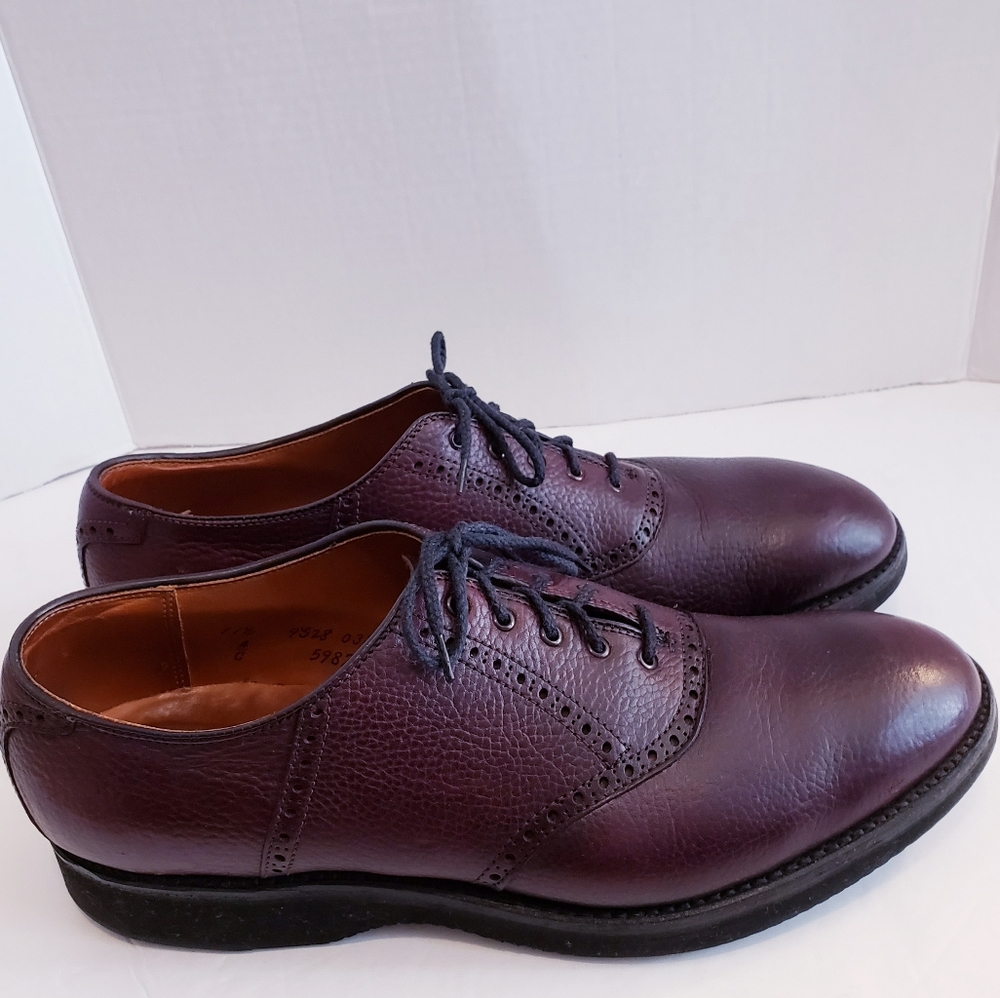 Alden Men Foot Balance Shoes Size 11.5 A/C Oxford Burgundy Brownish Color
